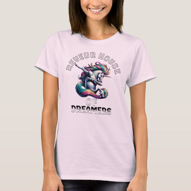 Casa de soñadores Unicornio camiseta de fantasía (Anverso)