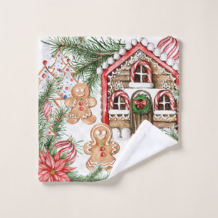 Casa del bastón de caramelo, poinsettia, hombre d