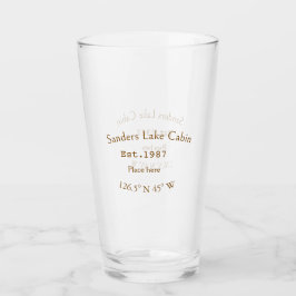 Casa del lago. Fecha año personalizado coordenadas