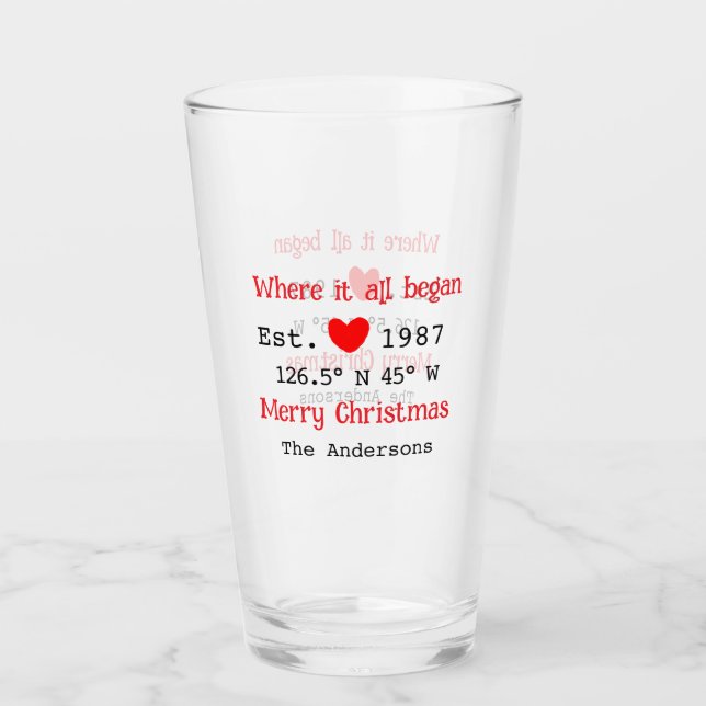 Casa del lago. Fecha año personalizado coordina ro (Anverso)