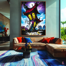 Casa embrujada - Arte de fantasía gótica