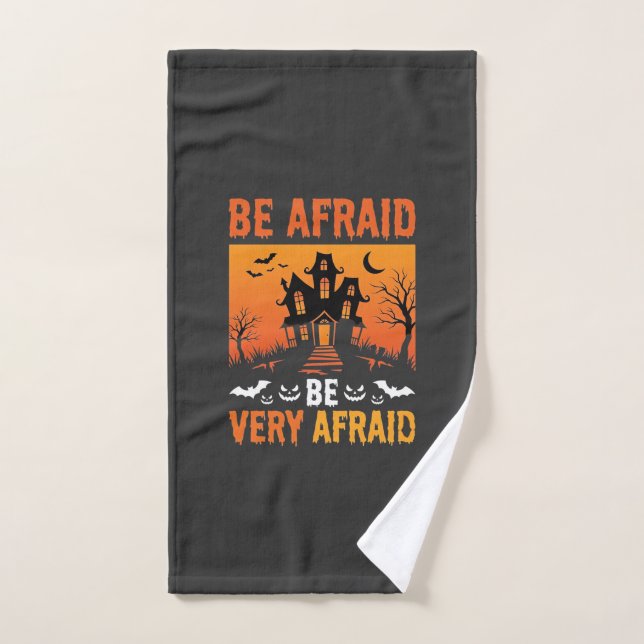 Casa Embrujada De Diseño De Halloween Teme (Toalla de mano)