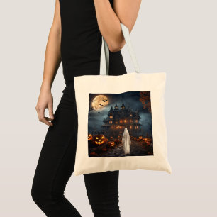 Casa embrujada de Halloween KHS con bolsa de mano