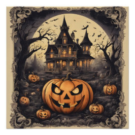 Casa embrujada no 1 Poster brillante