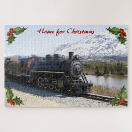 Casa en el tren para Navidades Gran rompecabezas