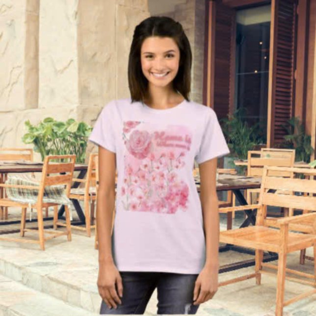 Casa Es Donde Mamá Es Camiseta - Rosa Romántica (Subido por el creador)