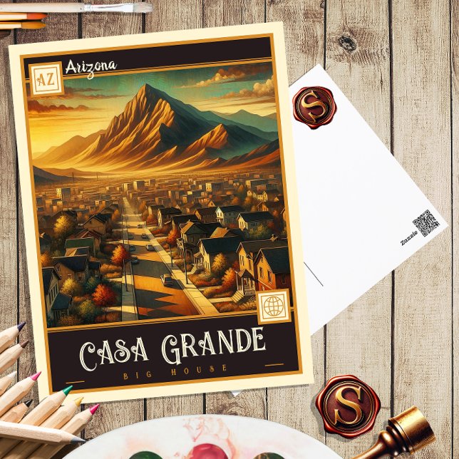 Casa Grande, Arizona | Postal de época (Subido por el creador)
