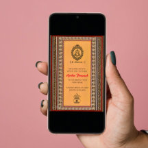 Casa hindú calienta invitación a Griha Pravesh