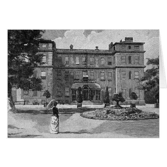 Casa Marlborough, del jardín, 1863 (Anverso (Horizontal))