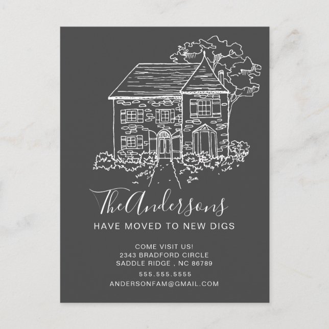 Casa Nueva | Anuncio de Mudanza (Anverso)