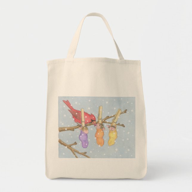 Casa-Ratón Designs® - bolso de ultramarinos (Frente)