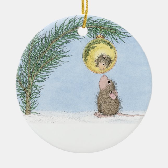 Casa-Ratón Designs® - ornamento del navidad (Frente)