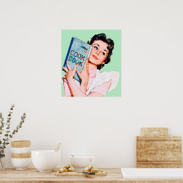 Casa retro vintage esposa decoración de cocina pos