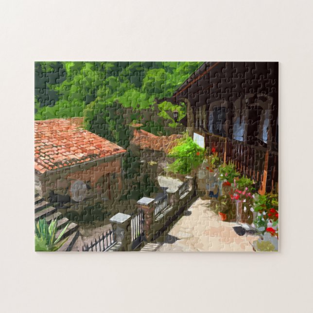 Casa rural, Portugal, rompecabezas de postales (Horizontal)