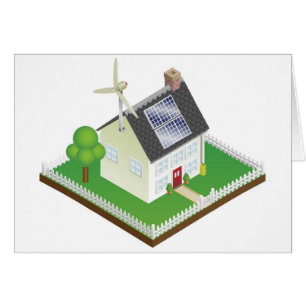 Casa sostenible de la energía renovable