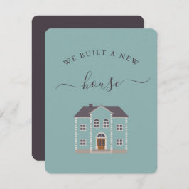 Casa verde azulada Construimos Una Nueva Invitació