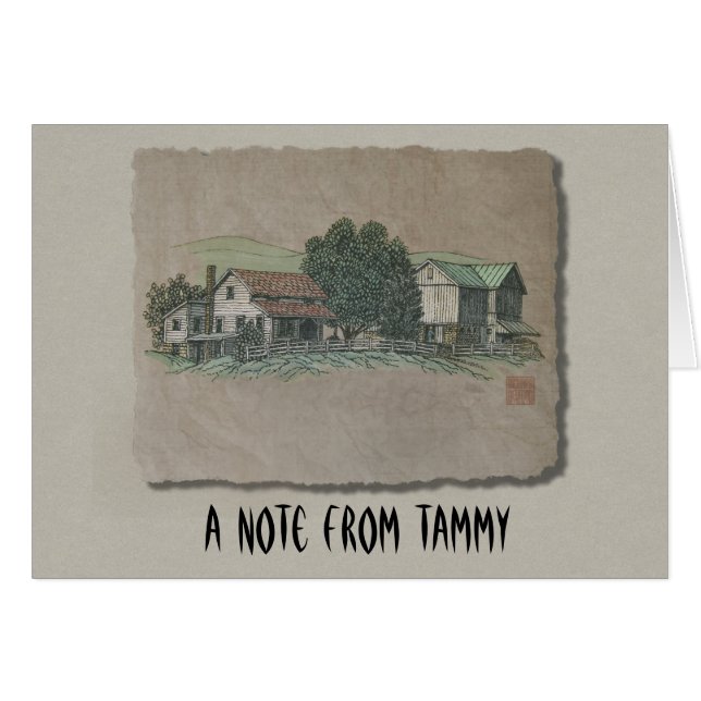 Casa y granero de Amish (Anverso (Horizontal))