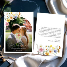 casada | Invitación fotográfica de Boho Boda