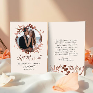casada   Invitación fotográfica de la boda de prim