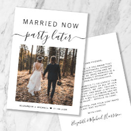 Casado, ahora Fiesta, luego Invitación de Boda de 