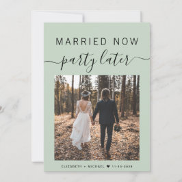 Casado, ahora Fiesta, más tarde foto de Sage Green