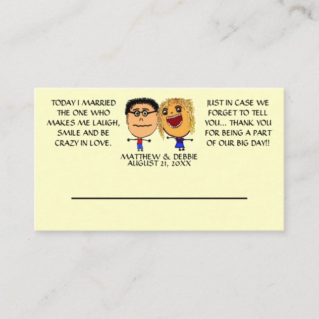 Casado con mi mejor amigo Boda Tarjeta de asiento (Anverso)