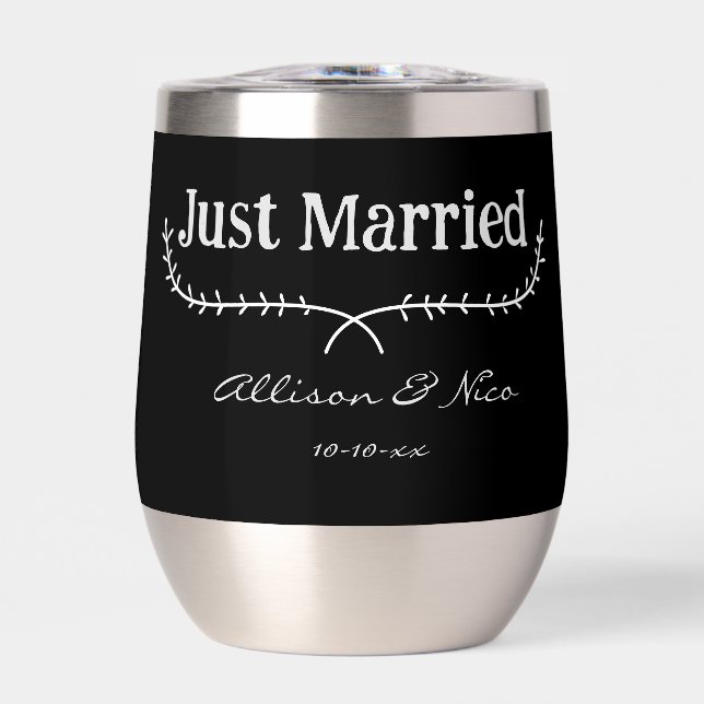 Casado con un floreciente Boda personalizado (Frente)