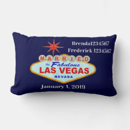 Casado En El Cojín decorativo De Las Vegas