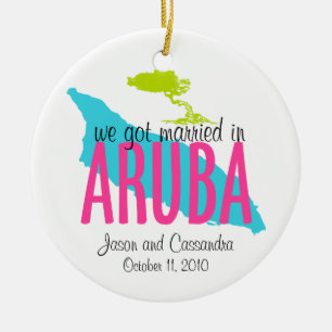 Casado en el ornamento de Aruba