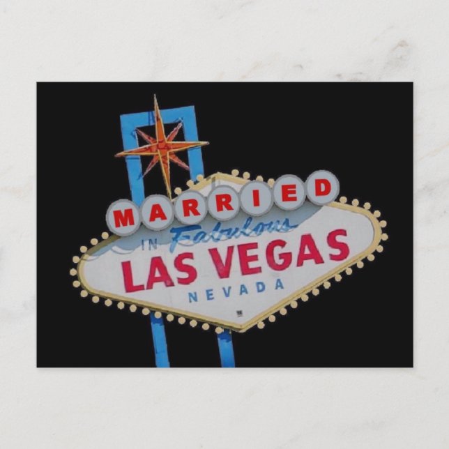 CASADO En La Fabulosa Postal De Las Vegas (Anverso)