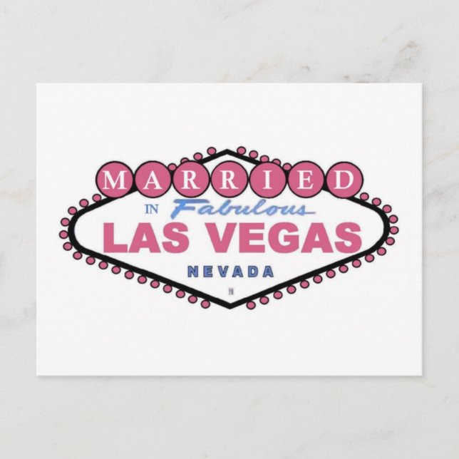 CASADO En La Fabulosa Postales PINK De Las Vegas (Anverso)