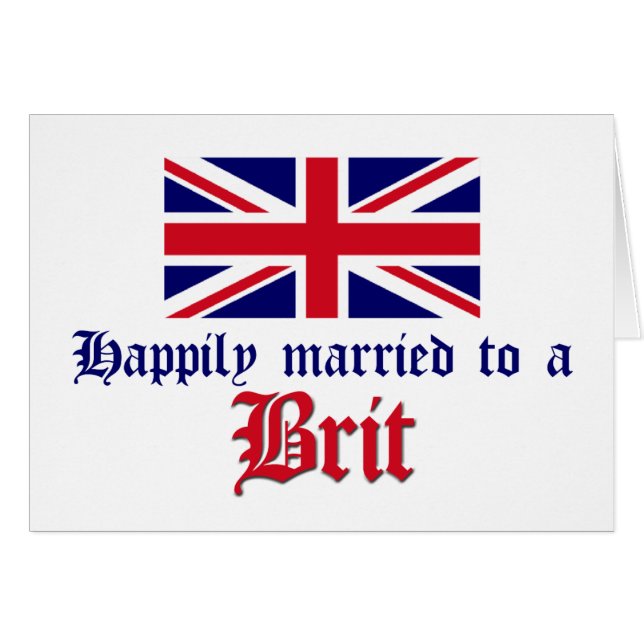 Casado feliz con un británico (Anverso (Horizontal))