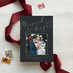 Casado y brillante   Invitación Boda de vacaciones