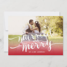 Casado y Feliz Primer Feriado de Navidad