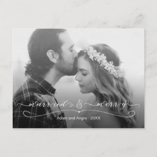 Casado y Feliz Primera Fotos de Navidad