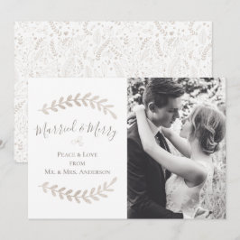 Casado y moro simple Boda de oro blanco negro