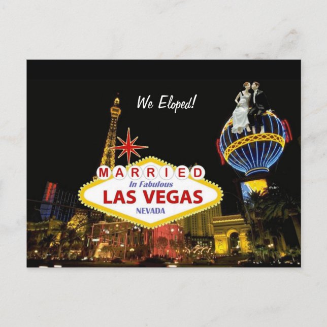 Casados en Fabuloso Las Vegas Nos Fugamos! Tarjeta (Anverso)