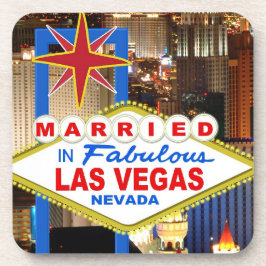 Casados en LAS VEGAS Posavasos