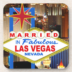 Casados en LAS VEGAS Posavasos
