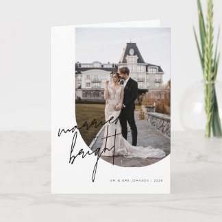 Casados + Tarjeta de Navidad con Caligrafía de Let