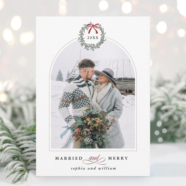 Casados y Alegres Foto Arqueada de Navidad (Subido por el creador)