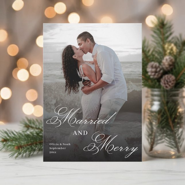 Casados y alegres foto de Navidad moderna de recié (Subido por el creador)