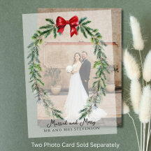 Casados y Alegres Tarjeta de Navidad de Sr. y Sra.