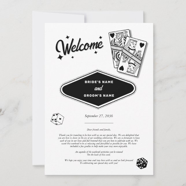 Casamiento Itinerario de Destino del Casino de Las (Anverso)