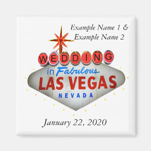 Casando en la reserva de Las Vegas el imán de la