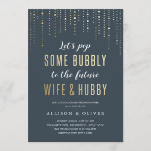 Casando las invitaciones de la ducha - falso