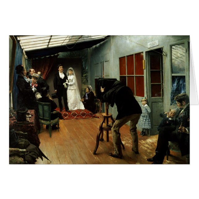 Casandose en el fotógrafo, 1878-9 (Anverso (Horizontal))