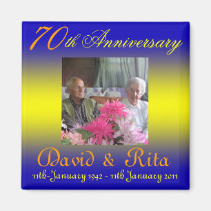 Casar el 70.o imán del aniversario