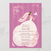 Casar la invitación nupcial de la ducha de la