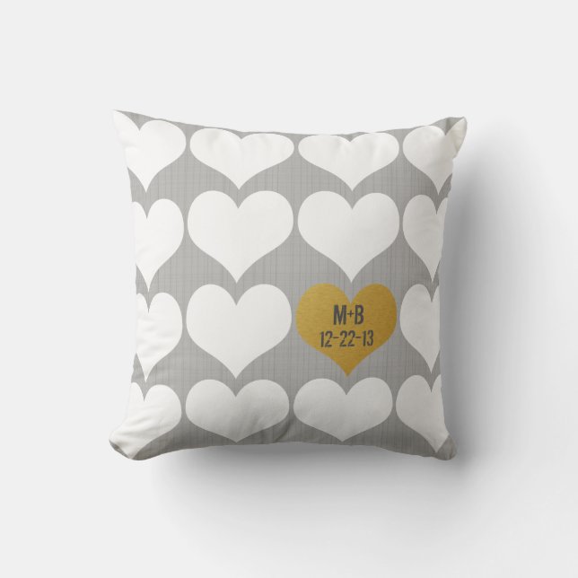 Casar la nueva almohada del regalo del aniversario (Anverso)